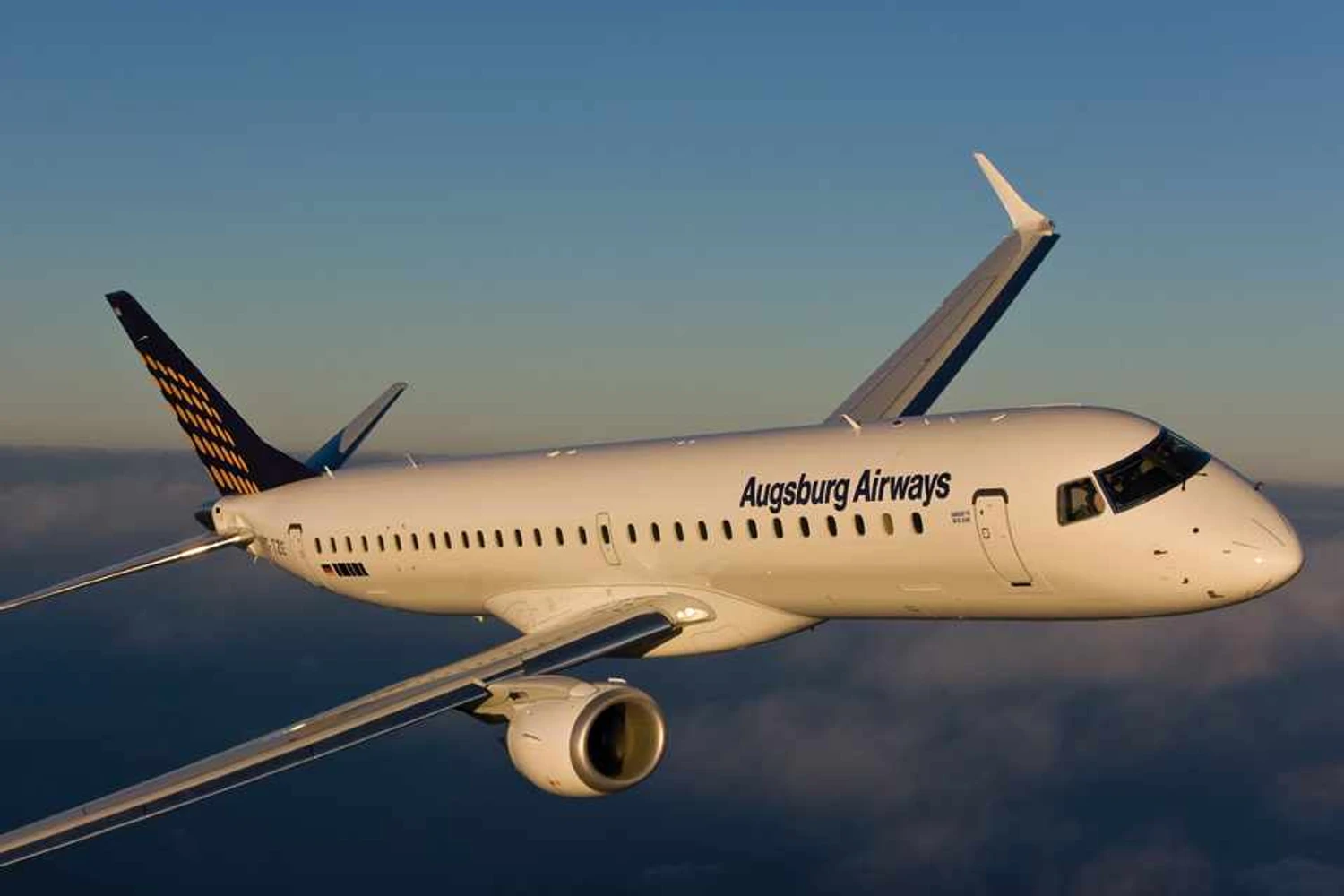 Embraer entrega o 1º jato E195 para a Augsburg