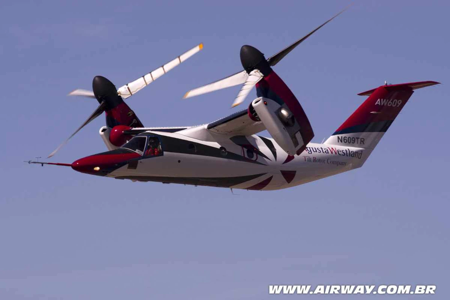 AgustaWestland AW609 completa testa de autorotação
