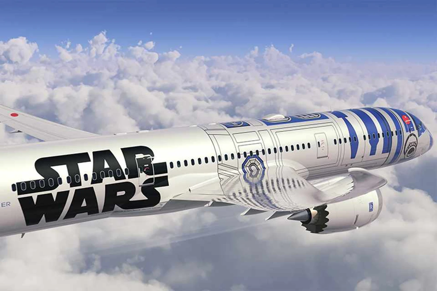 Boeing 787 da ANA ganha pintura do Star Wars