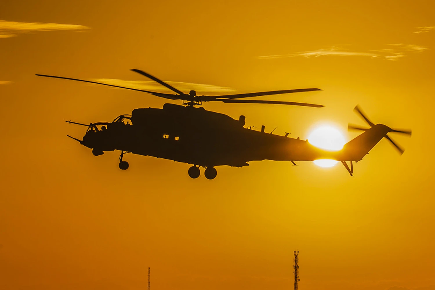 Os helicópteros Mi-35 da FAB ficam baseados em Porto Velho, no estado de Rondônia
