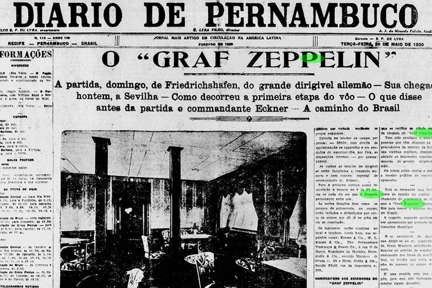 Edição de 23 de maio de 1930 do Diário de Pernambuco