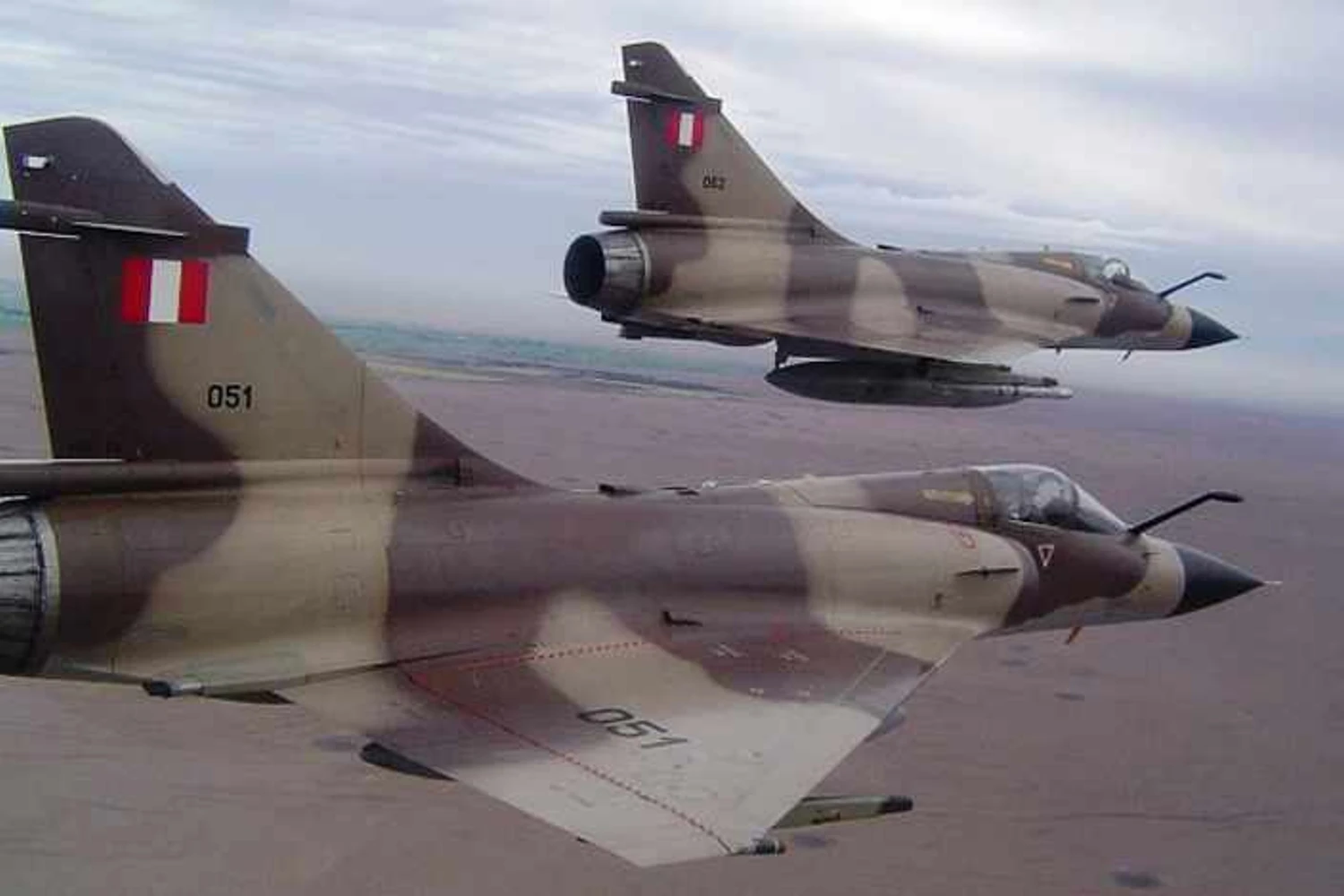 O Peru havia acabado de comprar os caças Mirage 2000, mas ainda não sabiam como operar seus mísseis (Foto - FAP)