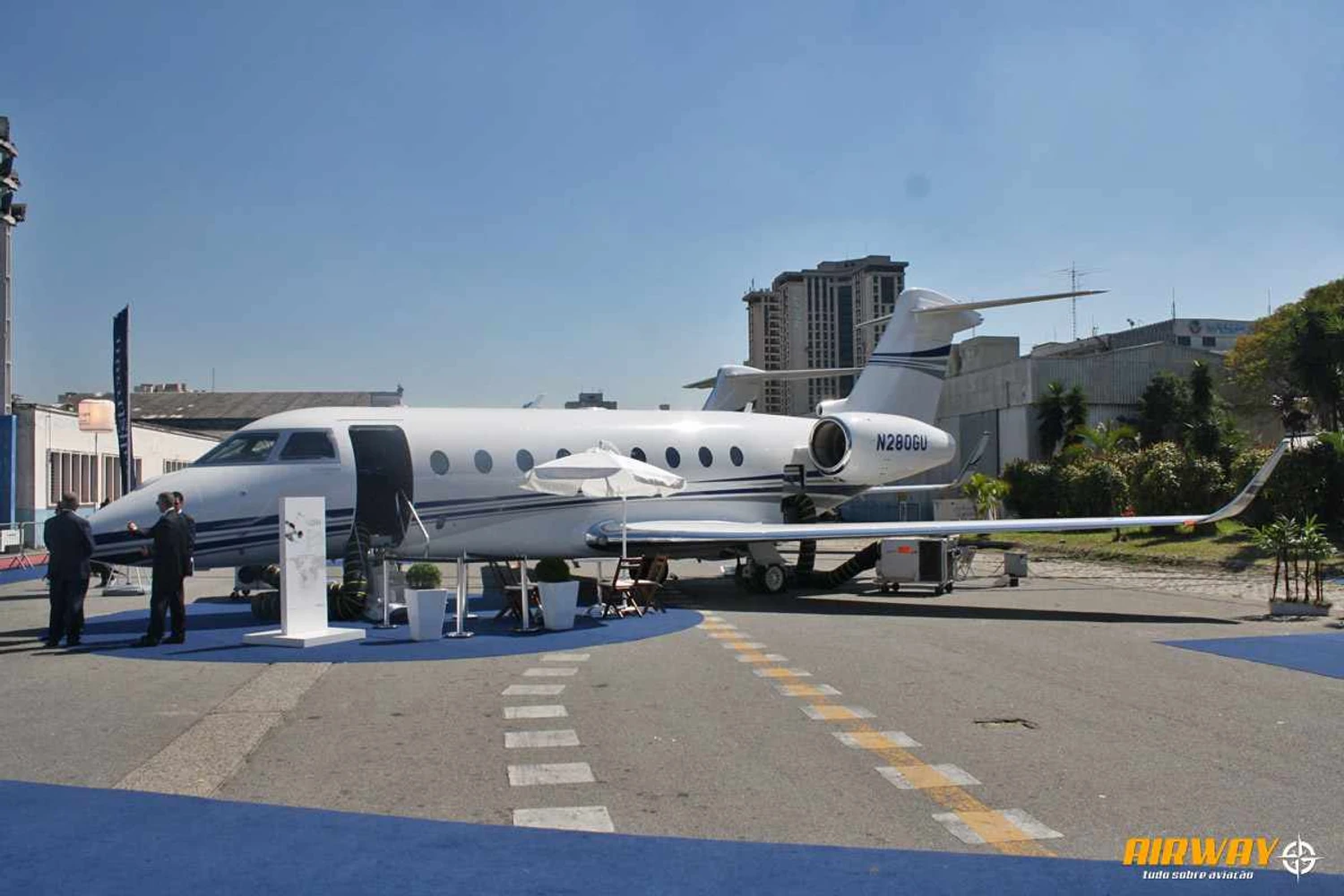 Ex-IAI Aircraft e hoje da Gulfstream, o G200 leva até 10 passageiros (Foto – Airway)