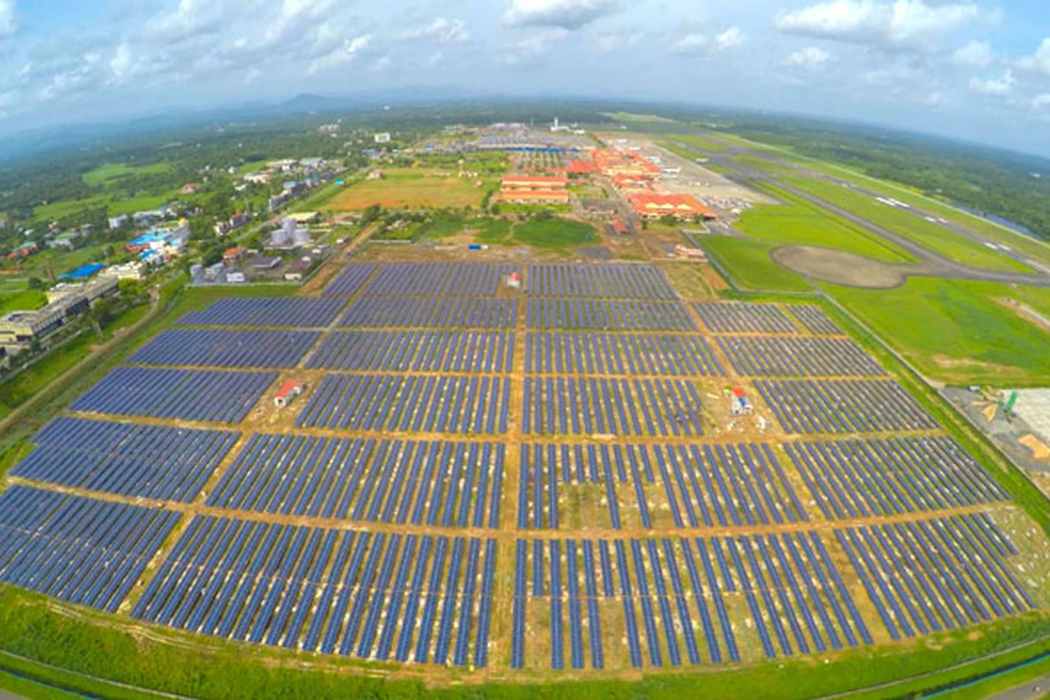 Aeroporto na Índia é o primeiro a operar 100% com energia solar