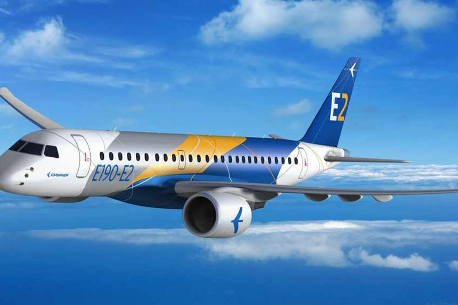 O jato E190-E2 é avaliado em US$ 53 milhões (Embraer)