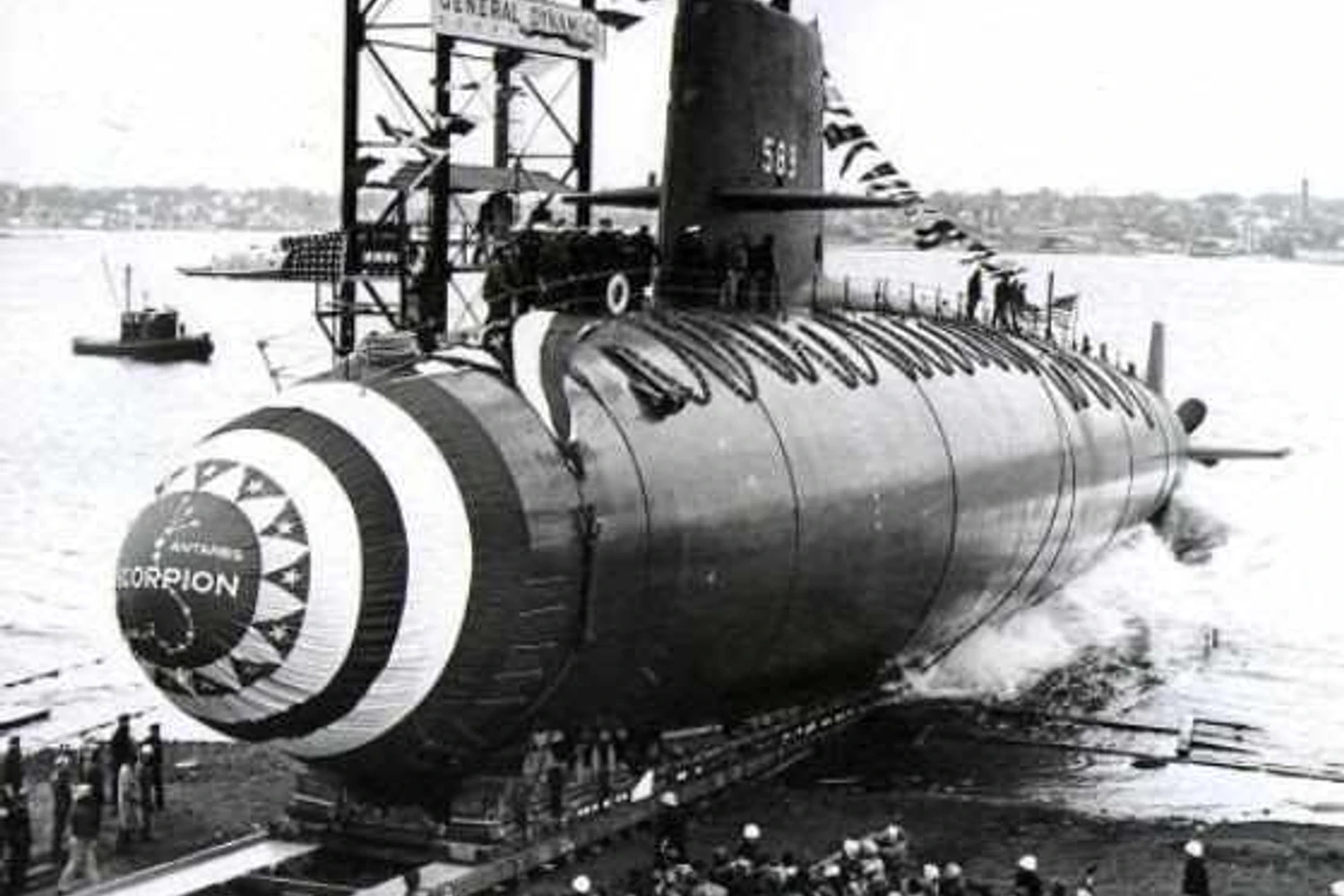 O submarino USS Scorpion com dois mísseis nucleares afundou próximo a Ilha dos Açores e nunca foi encontrado (US Navy)