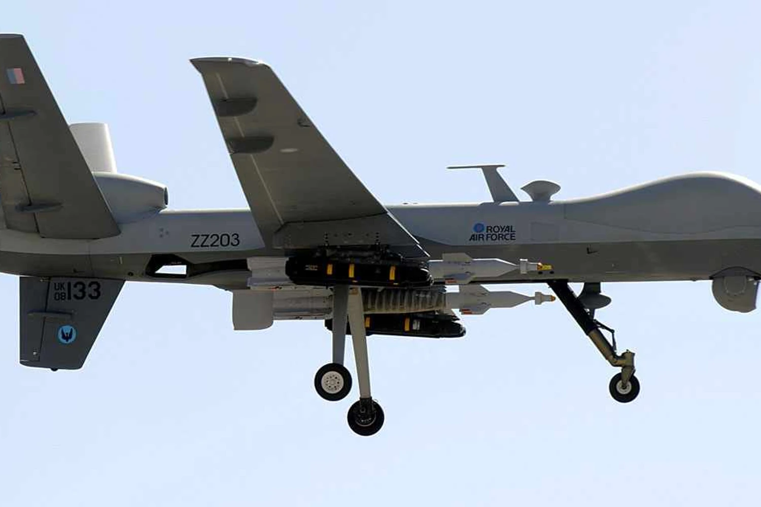 O drone Reaper pode permanecer voando por 24 horas (RAF)