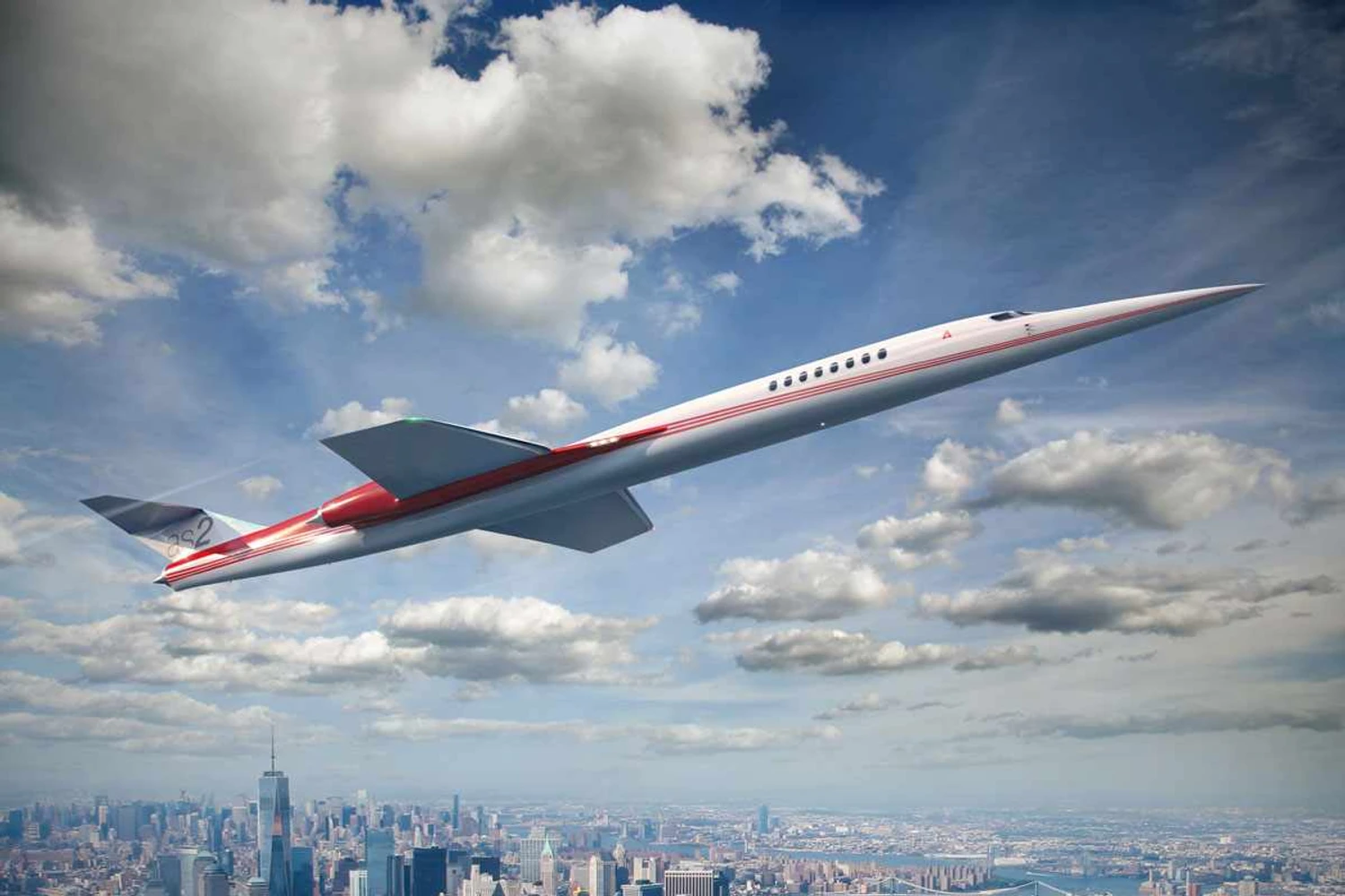 O jato AS2 deve marcar a retomada dos voos supersônico na aviação comercial (Aerion)