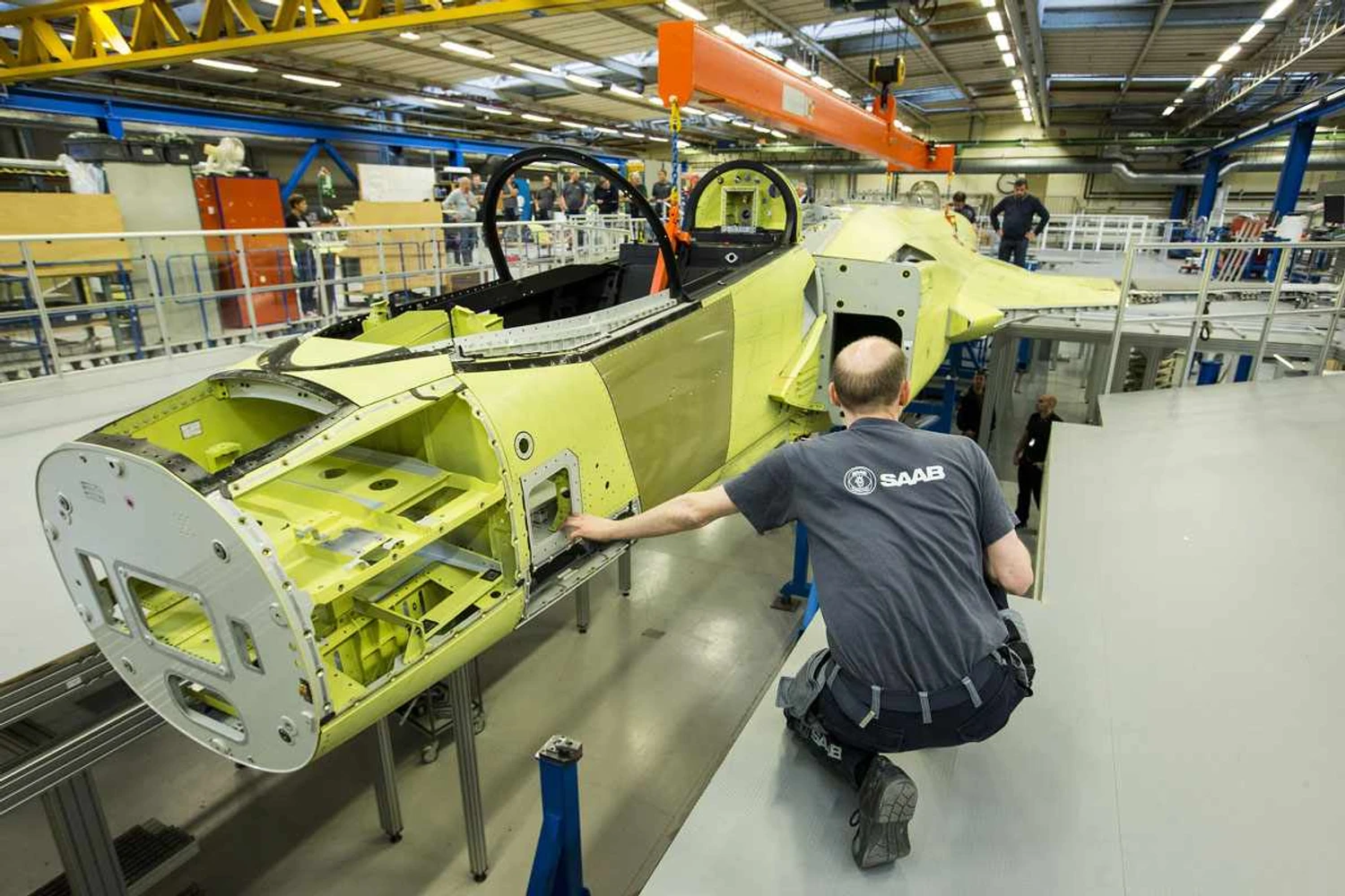 Primeiro caça Gripen NG entra na fase final de produção