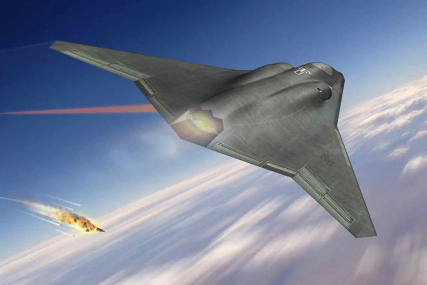 Concepção artística do caça de sexta geração proposto pela Northrop Grumman (Divulgação)
