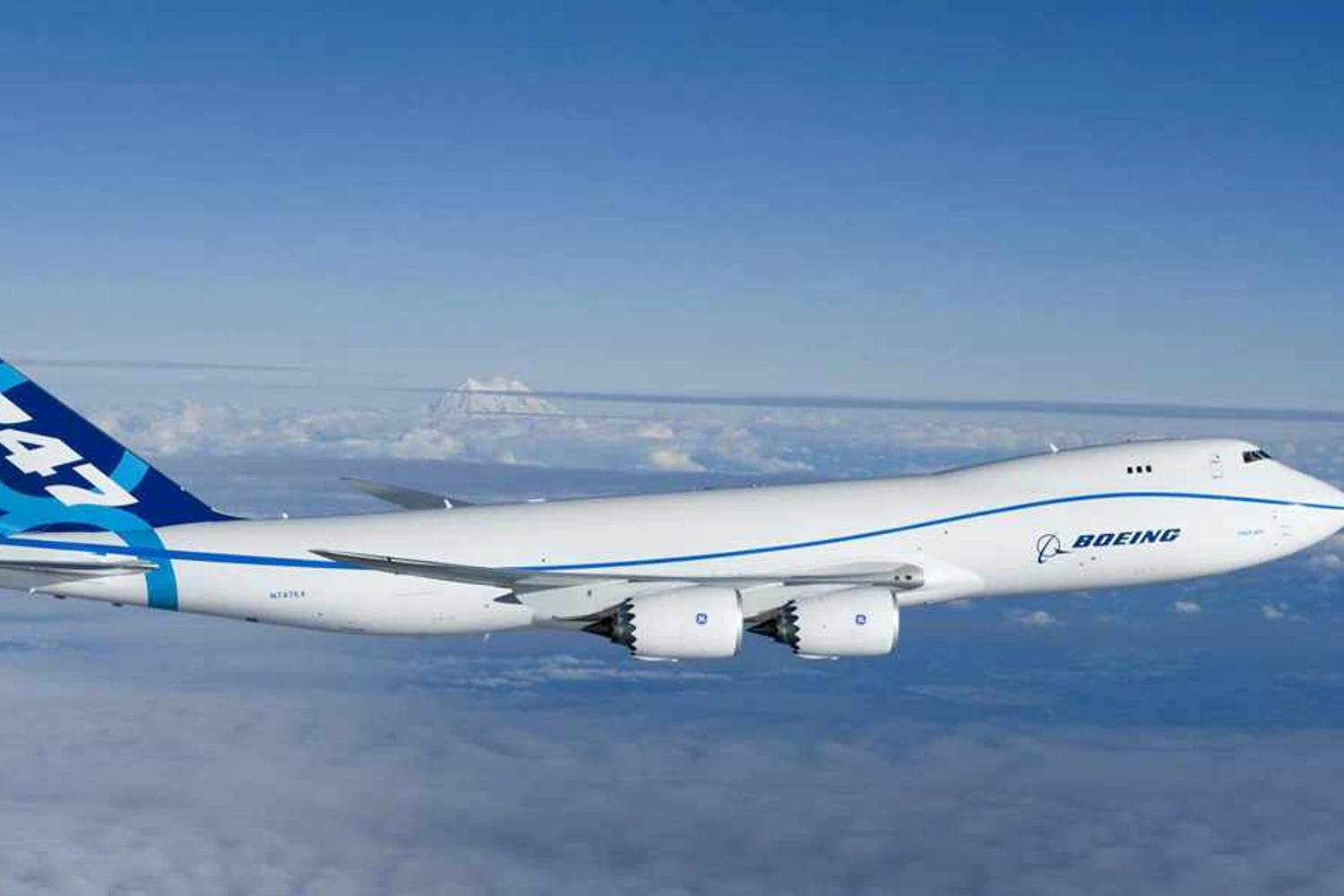 O 747-800F, a versão de carga, é a que vem mantendo o Jumbo ainda vivo (Boeing)