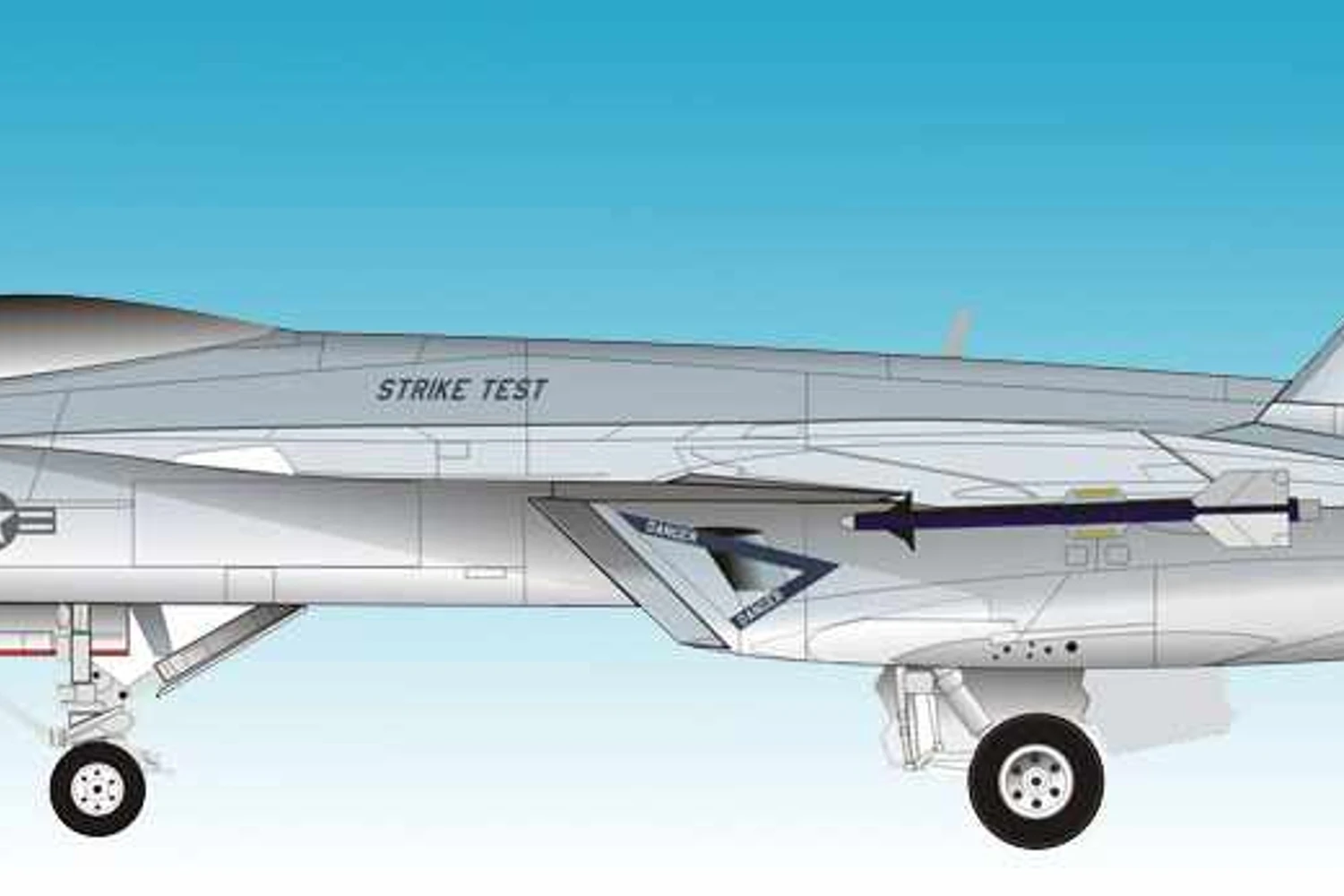 Vista lateral do Boeing F/A-18E Super Hornet (Hercules Araújo)