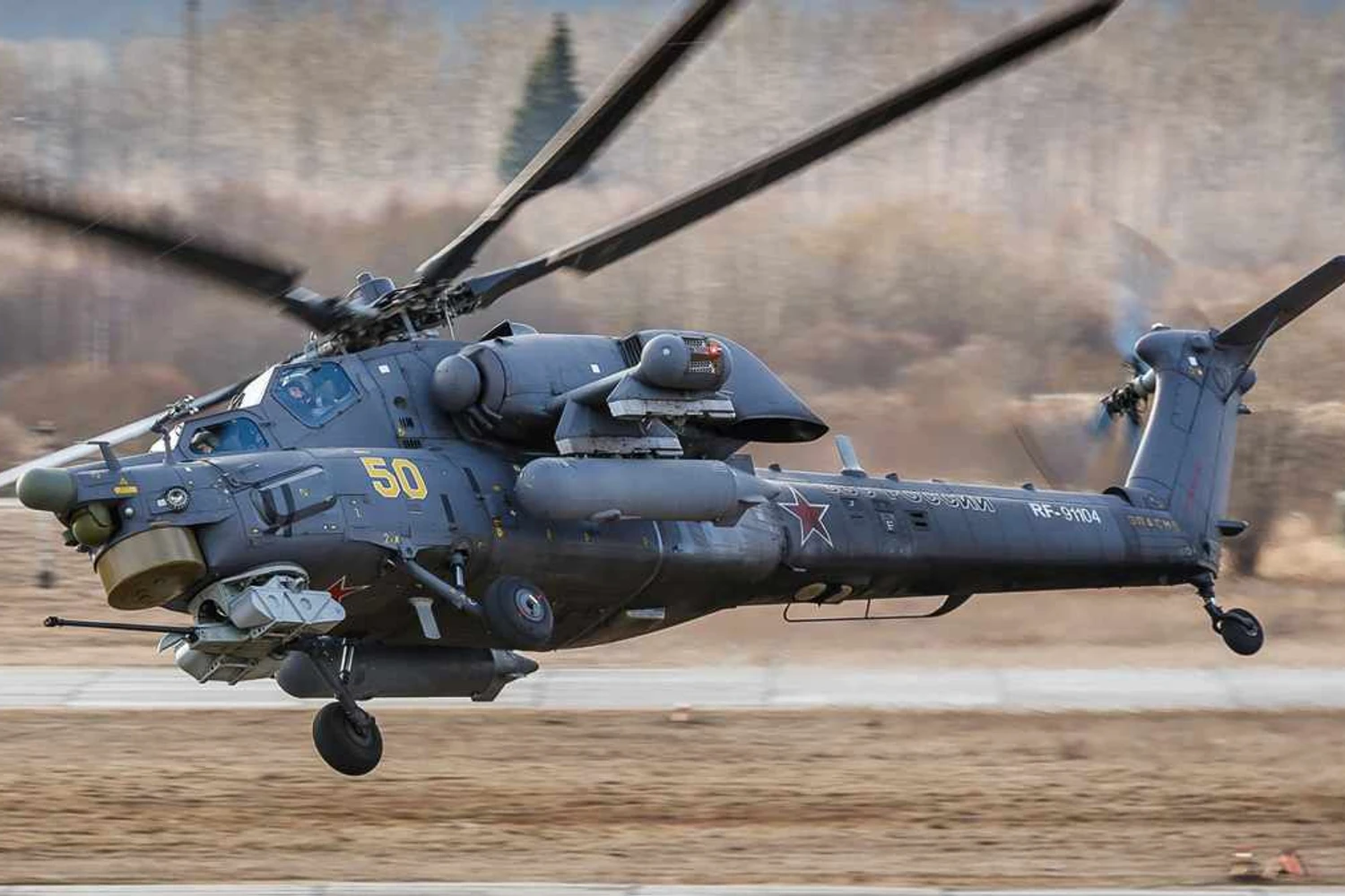 O canhão do Mi-28 pode atingir alvos a 1,5 km de distância com precisão (Divulgação)
