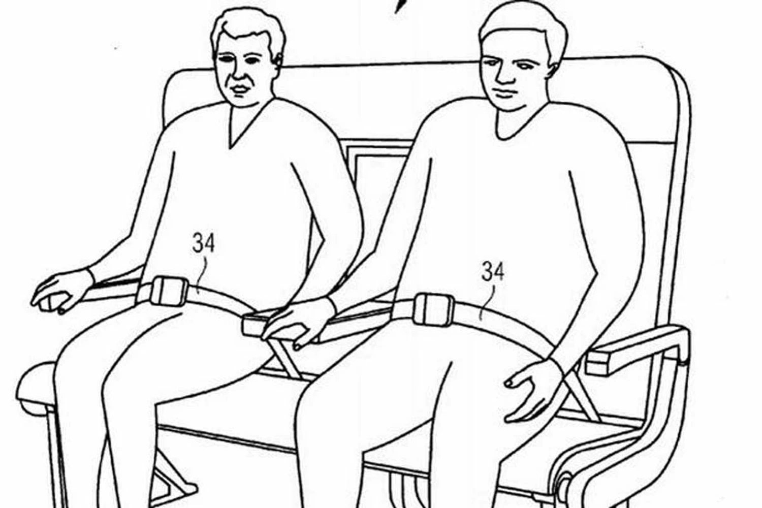 Airbus registra assento para passageiros obesos