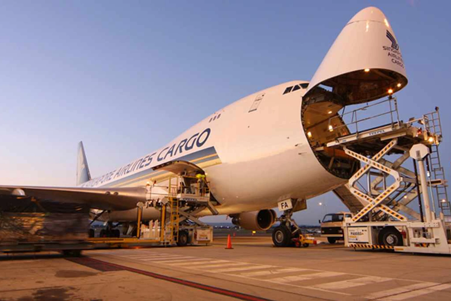 A Singapore Airlines Cargo opera somente com jatos Boeing 747-400F (Divulgação)