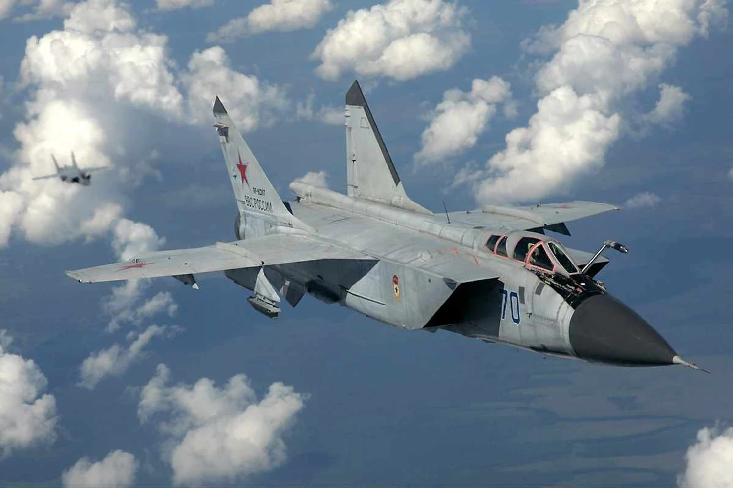 Capaz de alcançar 3.000 km/h, o MiG-31 é o avião mais rápido da atualidade (MiG)