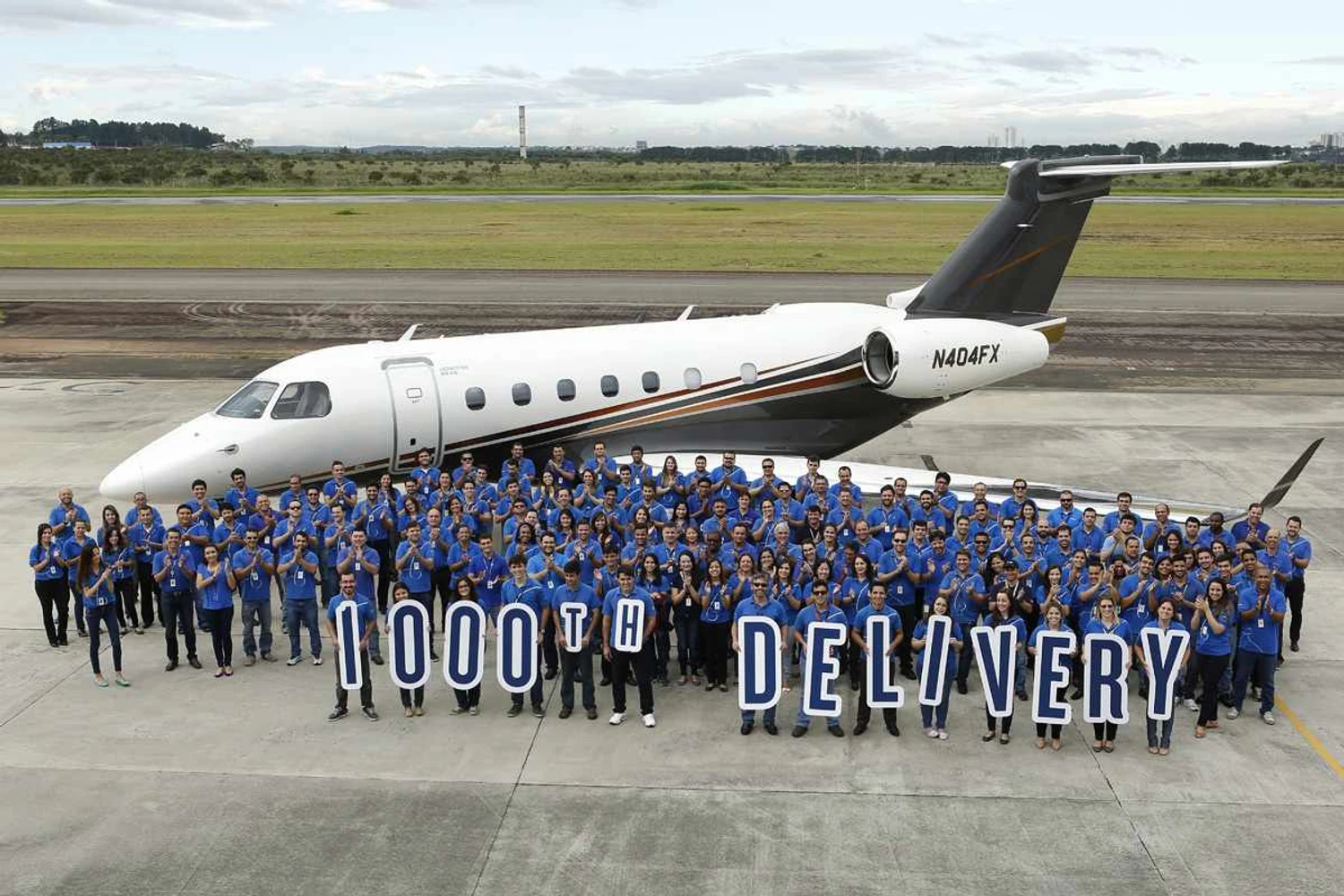 Embraer entrega 1000° jato executivo