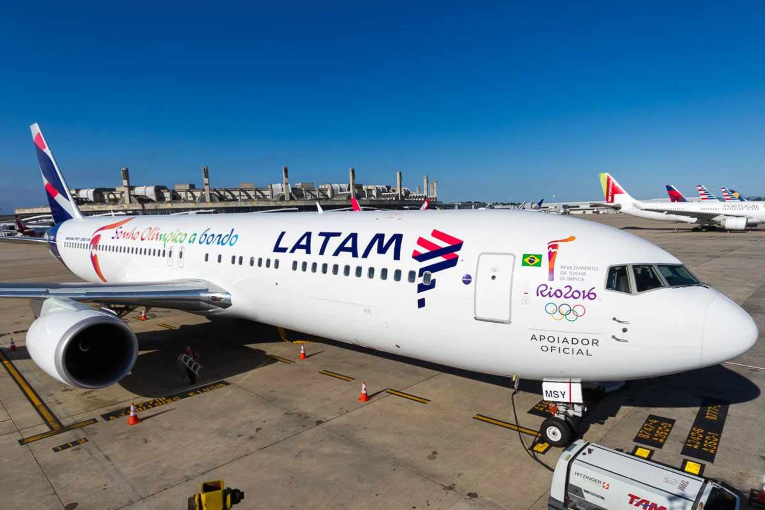Voo da LATAM vai trazer chama olímpica ao RJ