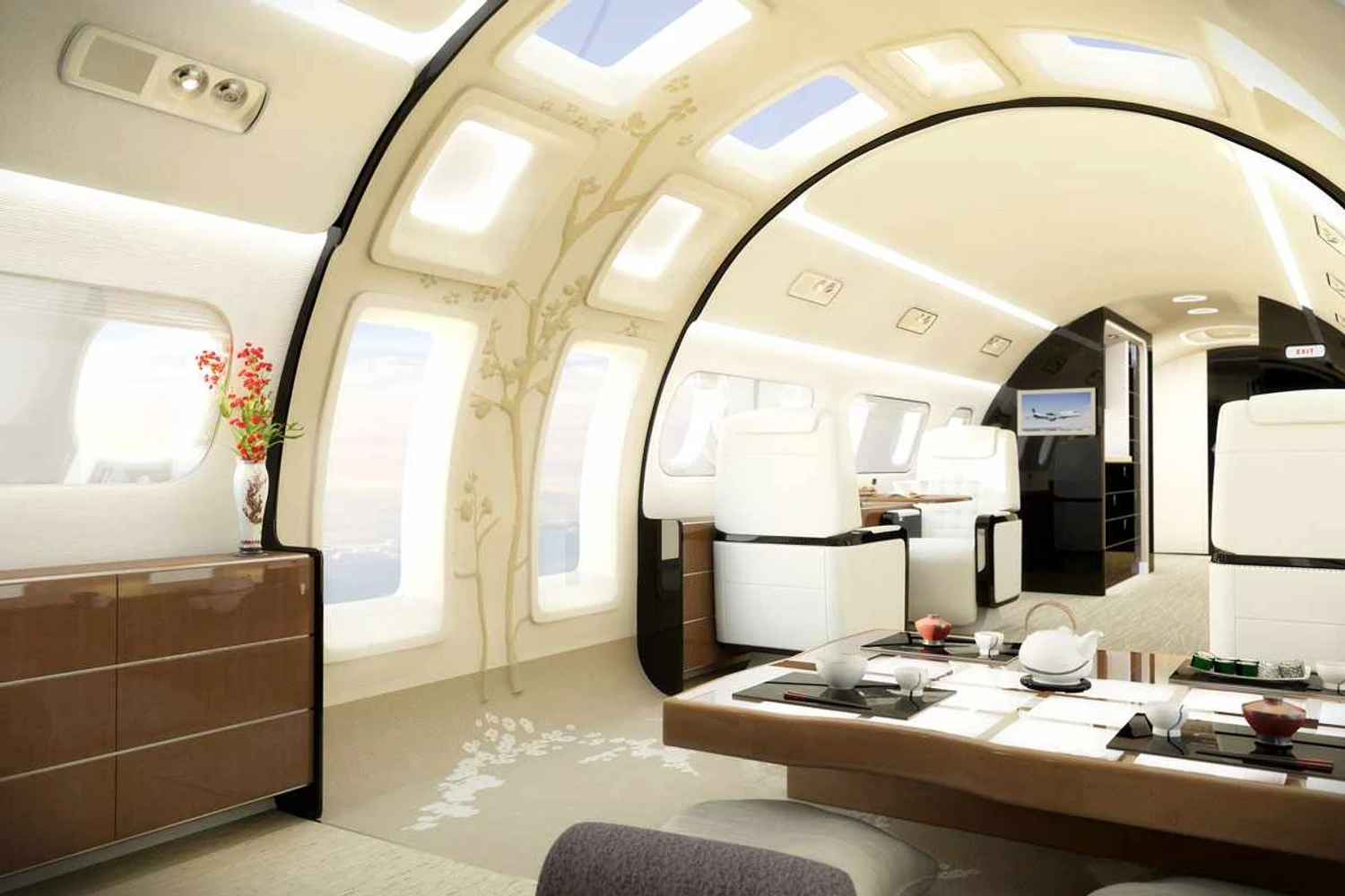 Embraer apresenta conceito de jato executivo com “teto solar”