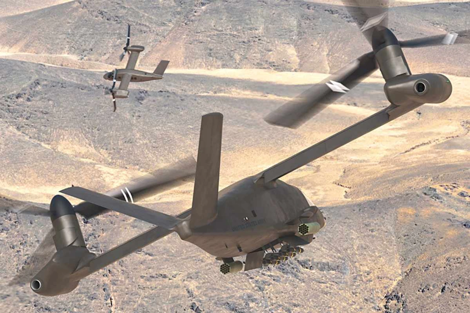 O projeto também prevê a possibilidade de versões armadas do V-280 (Bell Helicopter)