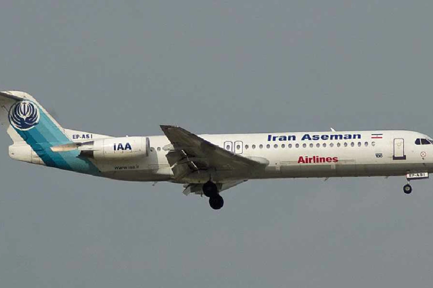 A empresa Iran Aseman Airlines é outro grande operados do Fokker 100 (IAA)