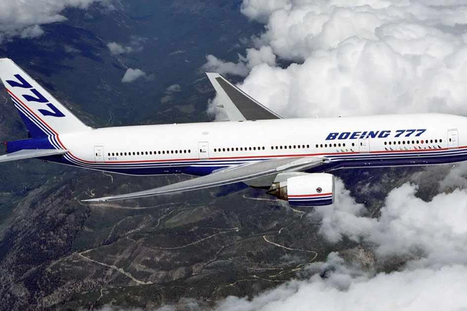 O 777 é um dos jatos mais avançados da Boeing; o primeiro protótipo voou em 1995 (Boeing)