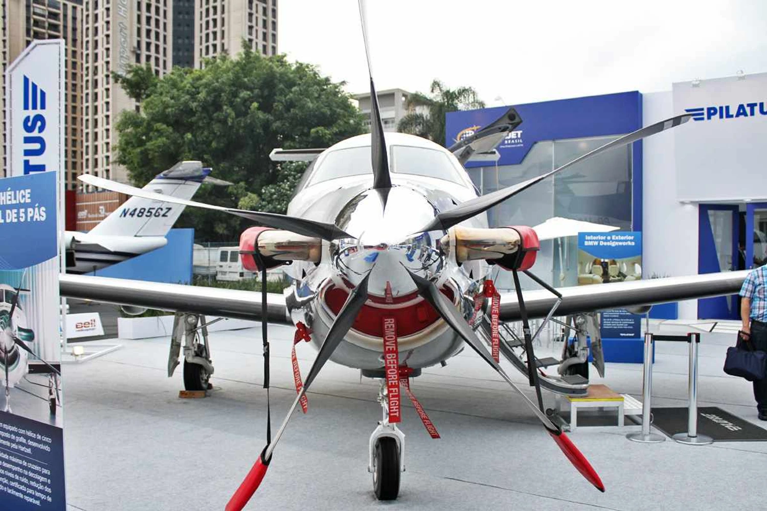 Pilatus PC-12 agora tem hélice de cinco pás (Ricardo Meier)