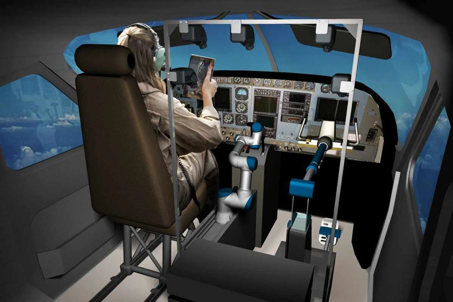 Como deve ser o cockpit com o co-piloto robô