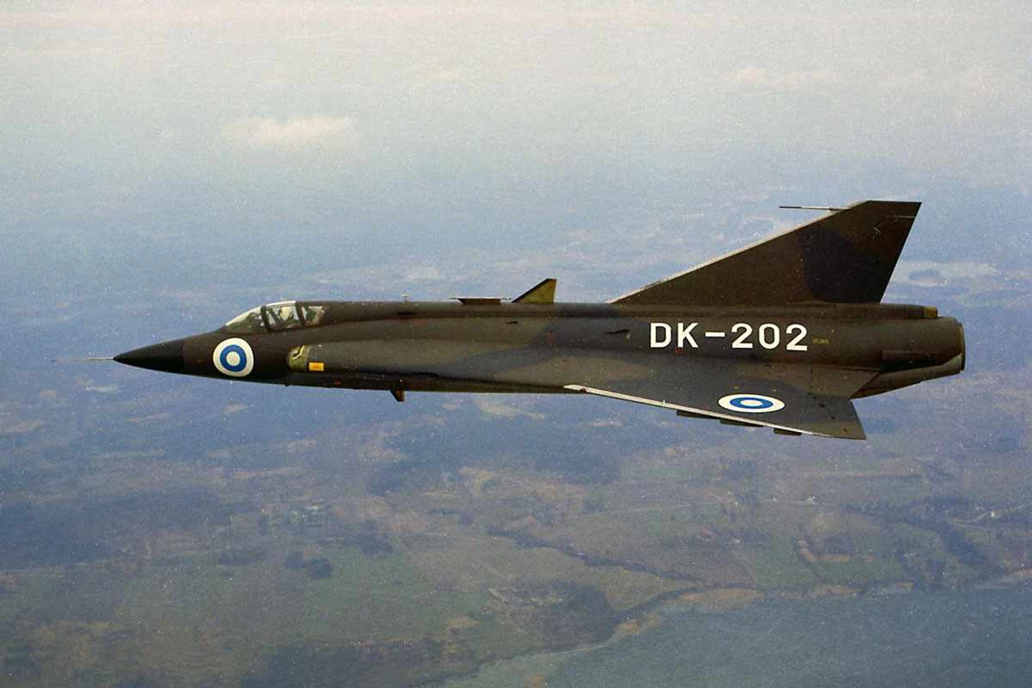 A Finlândia voou com o Draken entre 1975 e 1995 (SAAB)