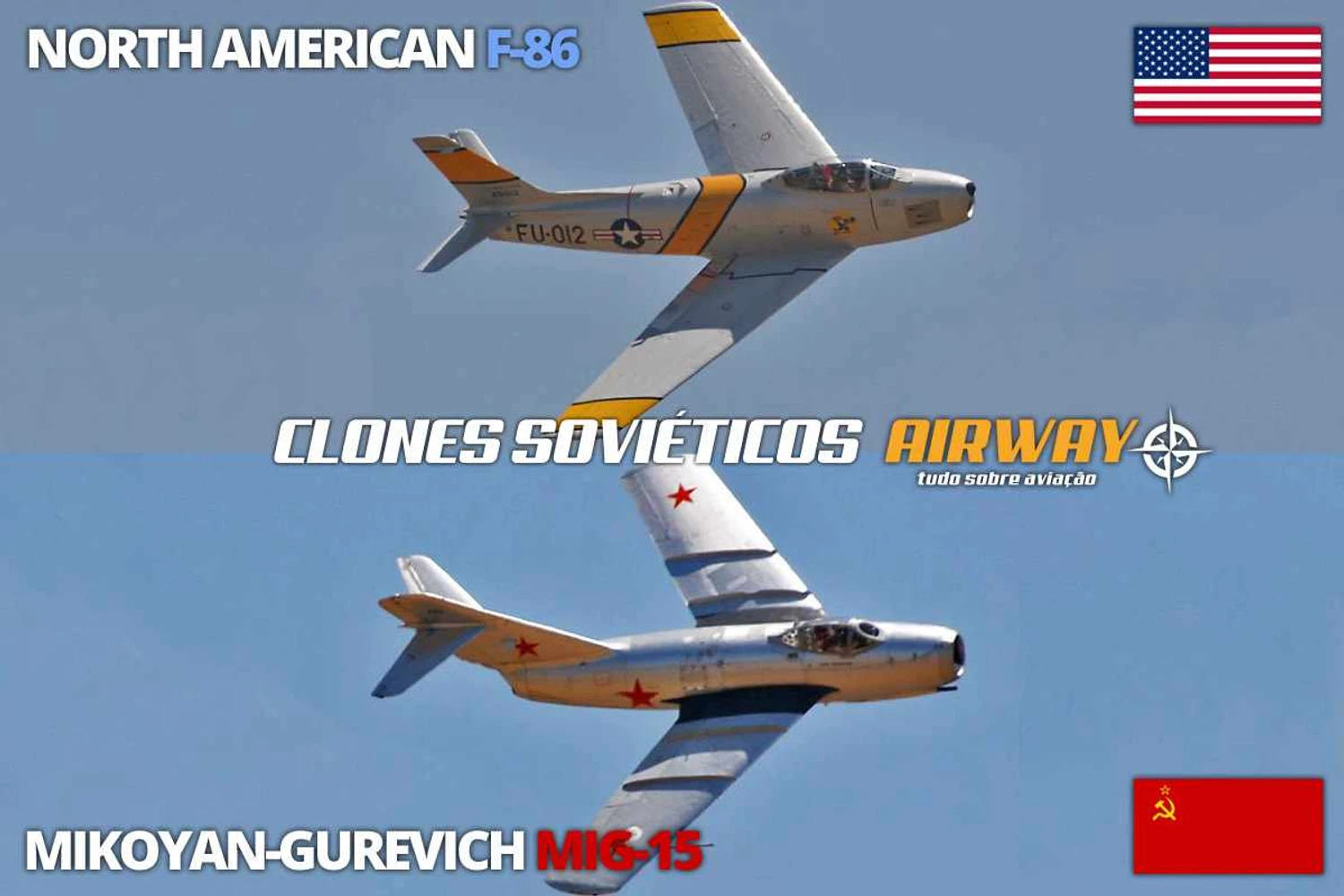 F-86 vs. MiG-15: os dois caças foram fruto de estudos alemães da Segunda Guerra