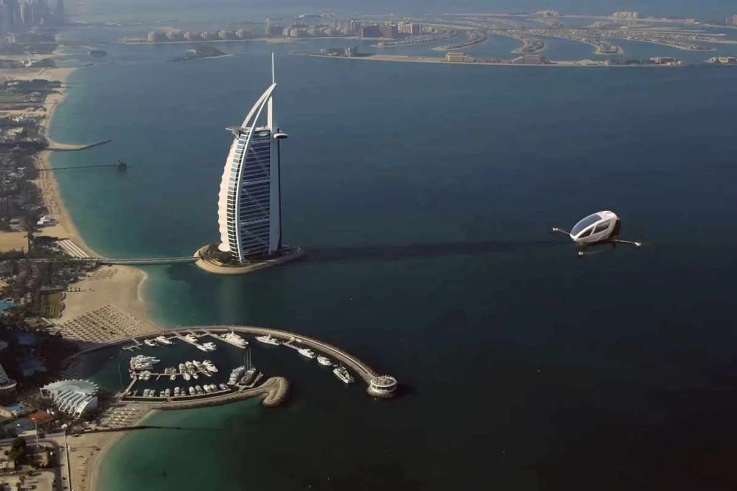 Dubai será a primeira cidade do mundo a operar um táxi-voador (EHang)