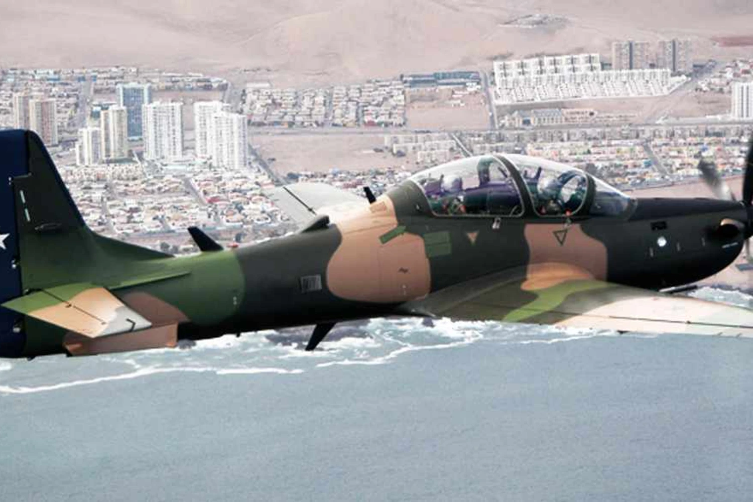A força aérea do Chile conta com 12 modelos Super Tucano (FACH)