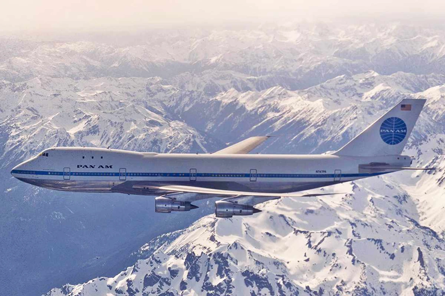 A Pan Am foi a primeira companhia aérea americana (e do mundo) a utilizar o 747 (Boeing)