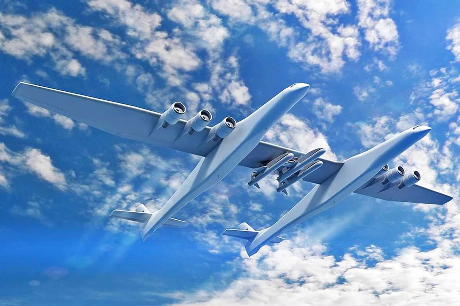 A aeronave é projetada para lançar foguetes a 10.000 metros de altitude (Divulgação)