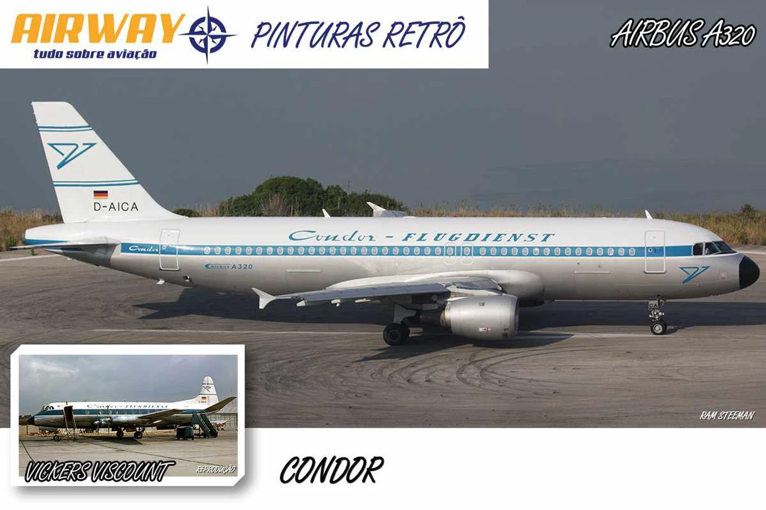A companhia alemã Condor relembrou o passado num A320