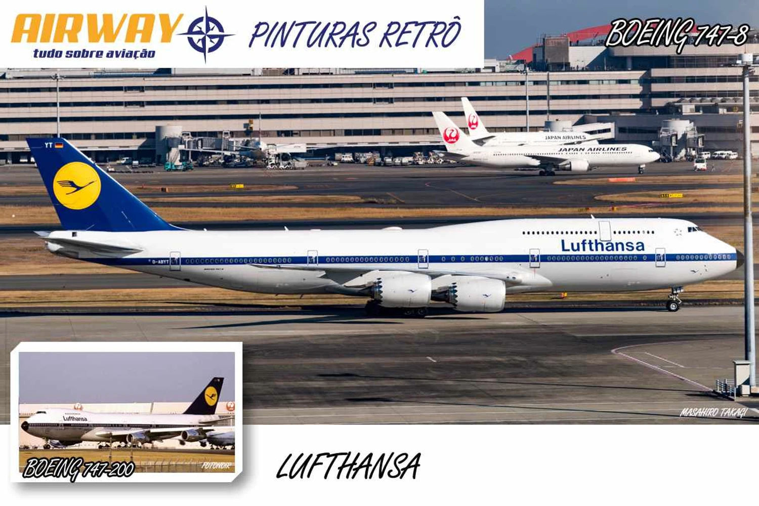 O estilo clássico da Lufthansa num 747-8