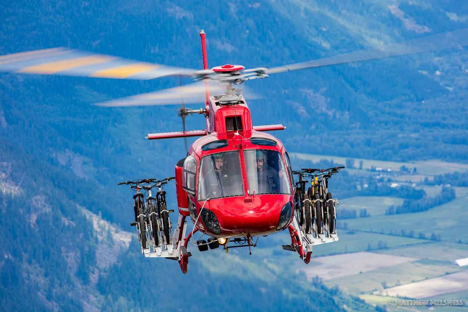 Rack de bicicleta para helicópteros é certificado nos EUA