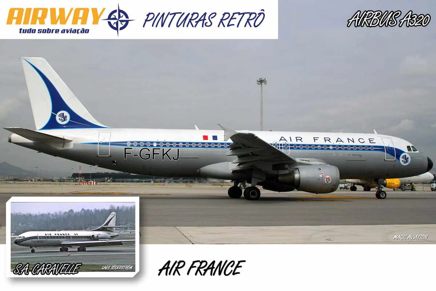 Pouca gente se lembra que a Air France já teve um visual bem sem graça
