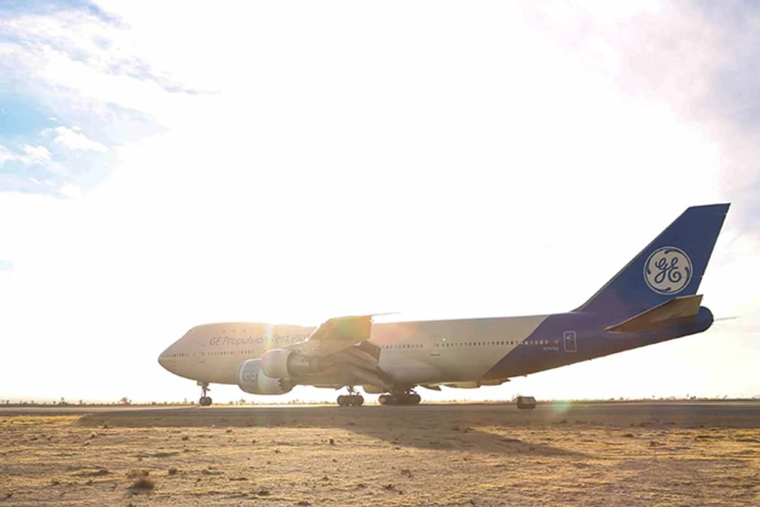 Boeing 747 Flying Test Bed com o esquema de pintura mais recentes, de 2015 (Divulgação)