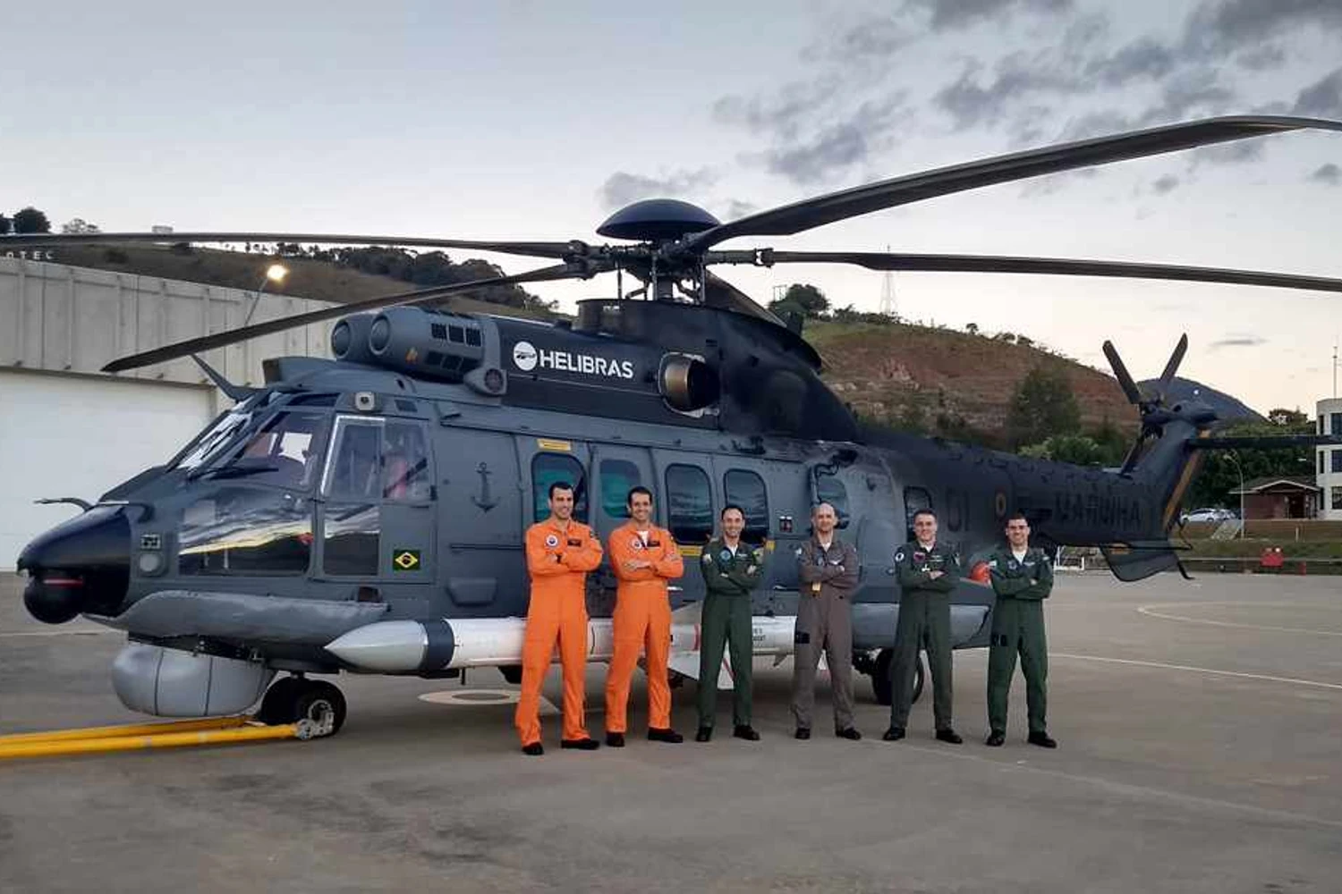 O H225 é o maior e mais avançado helicóptero já produzido pela indústria brasileira (Helibras)