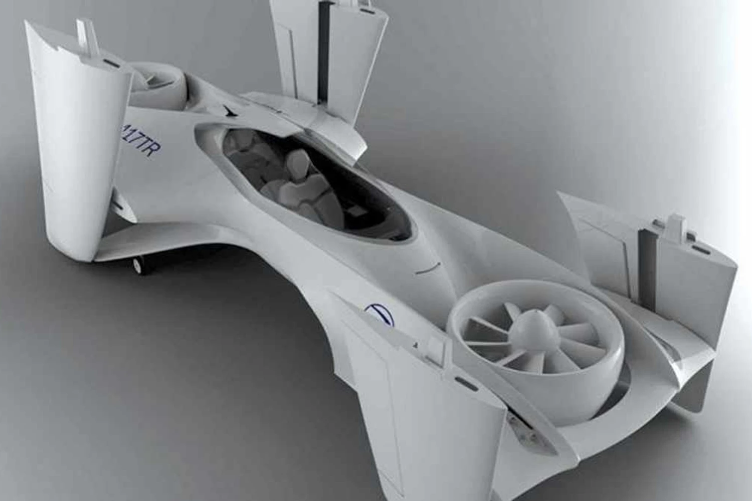 Para caber na garagem, as asas do DR-7 dobram (DeLorean Aerospace)