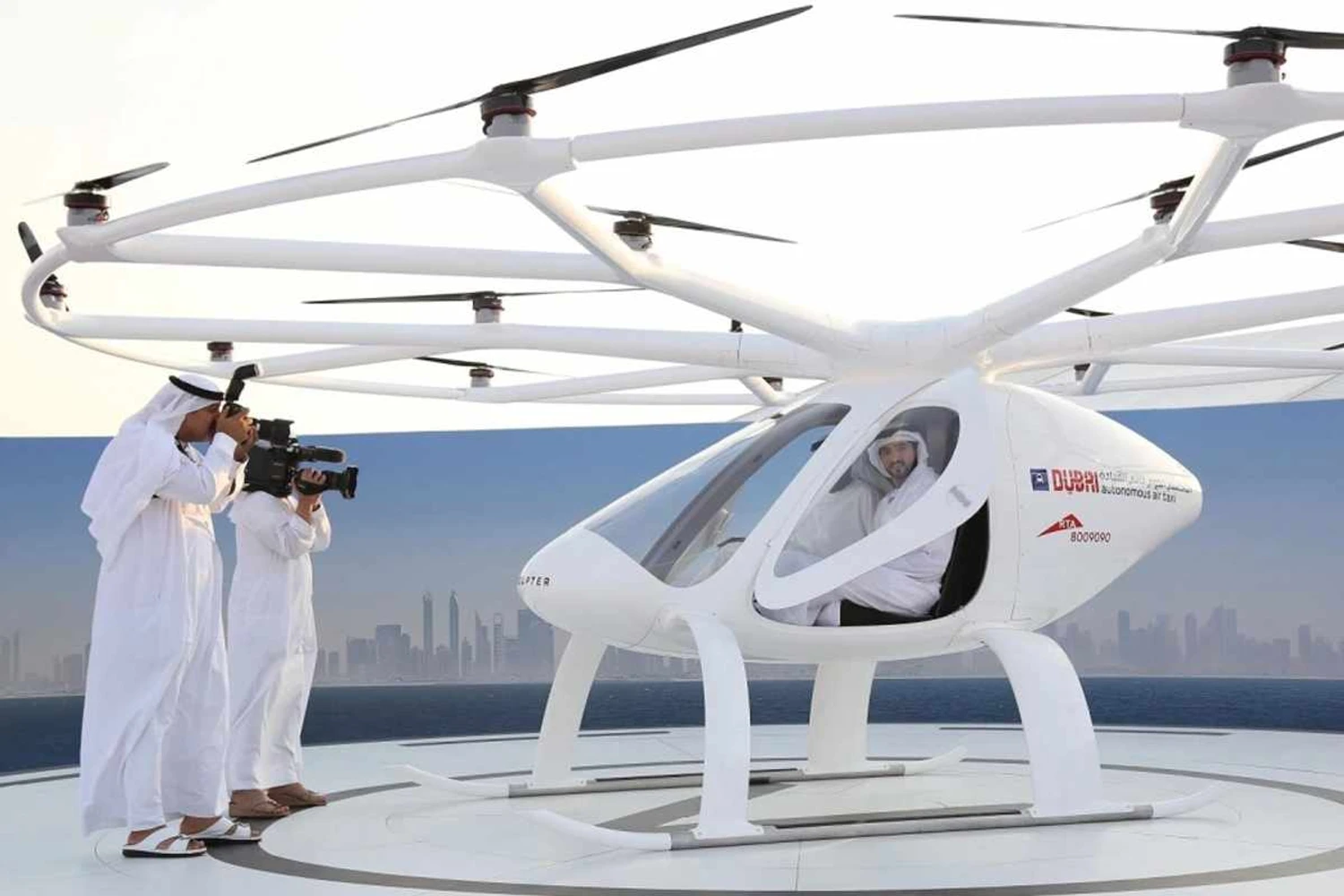 Táxi autônomo voador é testado em Dubai