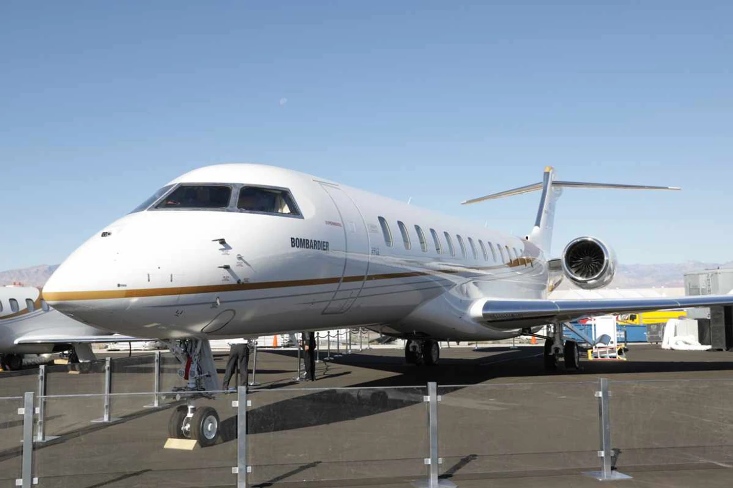 O Bombardier Global 7000  na NBAA (Divulgação)