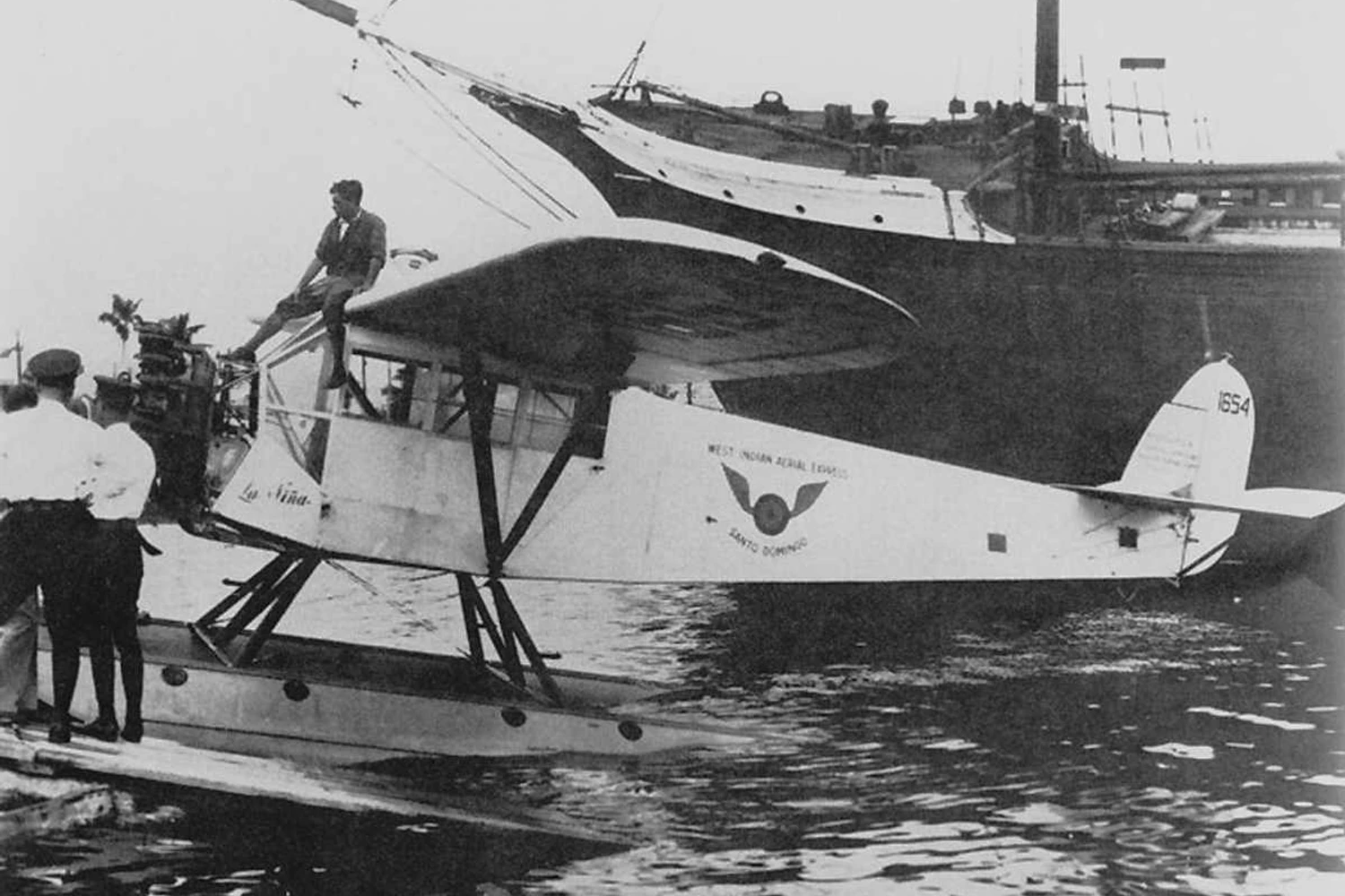 O primeiro avião a serviço da Pan Am foi o pequeno hidroavião Farchild FC-20 (Domínio Público)