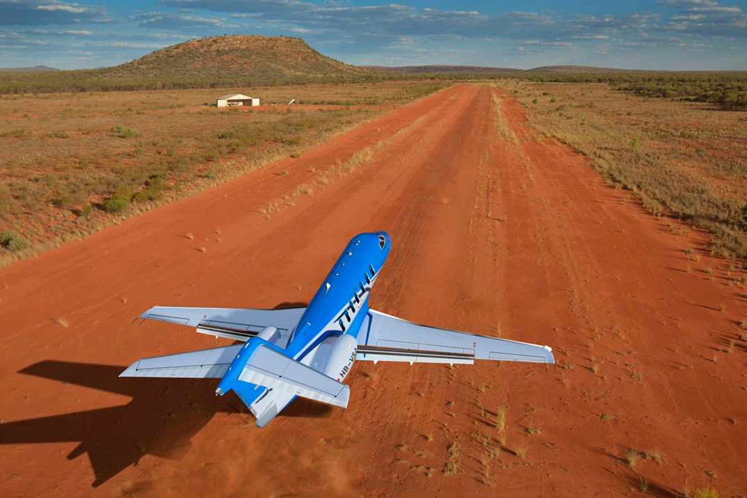 A Pilatus ainda não mostrou o PC-24 pousando na terra "de verdade" (Pilatus Aircraft)