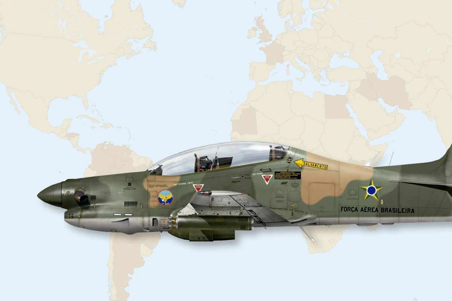 Livro publicado no exterior conta a história do Embraer Tucano