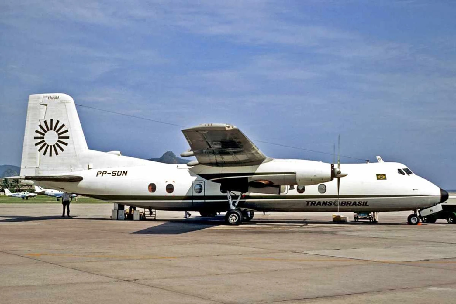 O turbo-hélice Dart Herald foi um dos primeiros aviões da Sadia (Christian Volpati/Wikimedia)