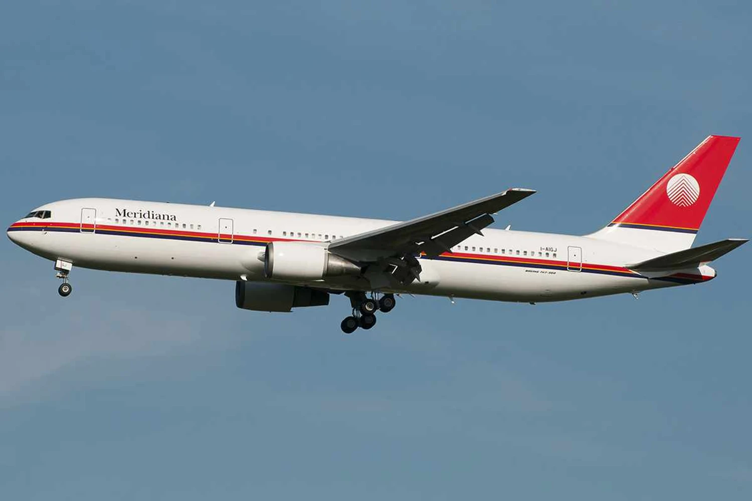 767-300 da Meridiana (agora Air Italy): substituído pelo A330 e depois pelo 787 (Divulgação)
