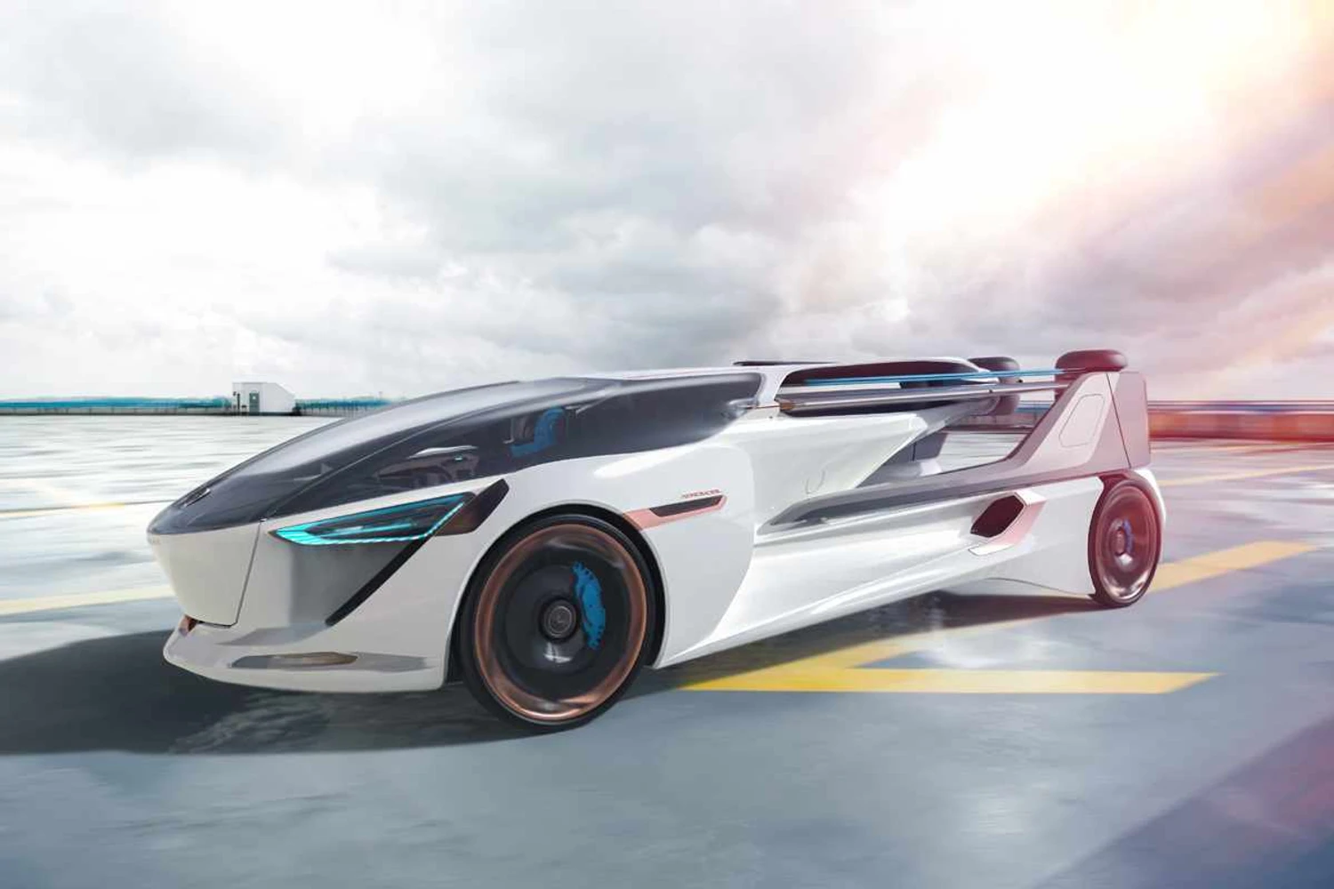 Cheio de estilo: o novo carro voador da AeroMobil é projetado para transportar 4 ocupantes (Divulgação)