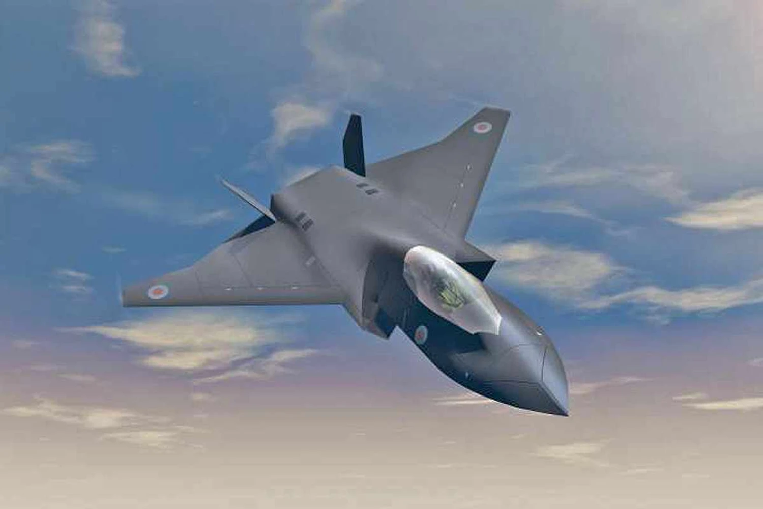 O Tempest tem desenho furtivo que lembra o F-22 americano (BAe)